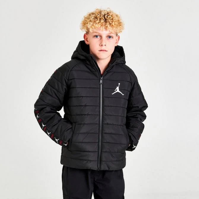 商品Jordan|Kids' Jordan Jumpman Taped Puffer Jacket,价格¥374,第1张图片