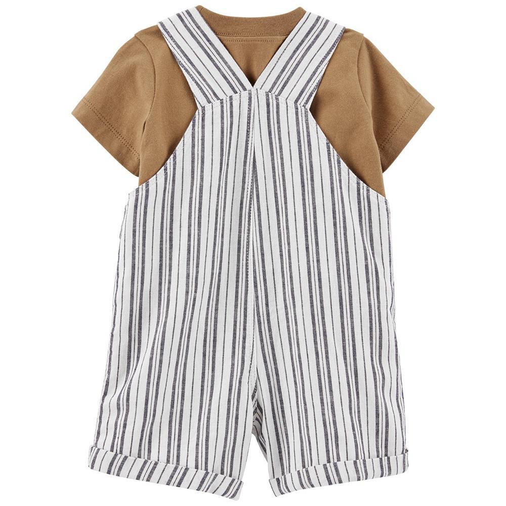 商品Carter's|Baby Boys T-shirt and Shortalls Set, 2 Piece,价格¥101,第5张图片详细描述