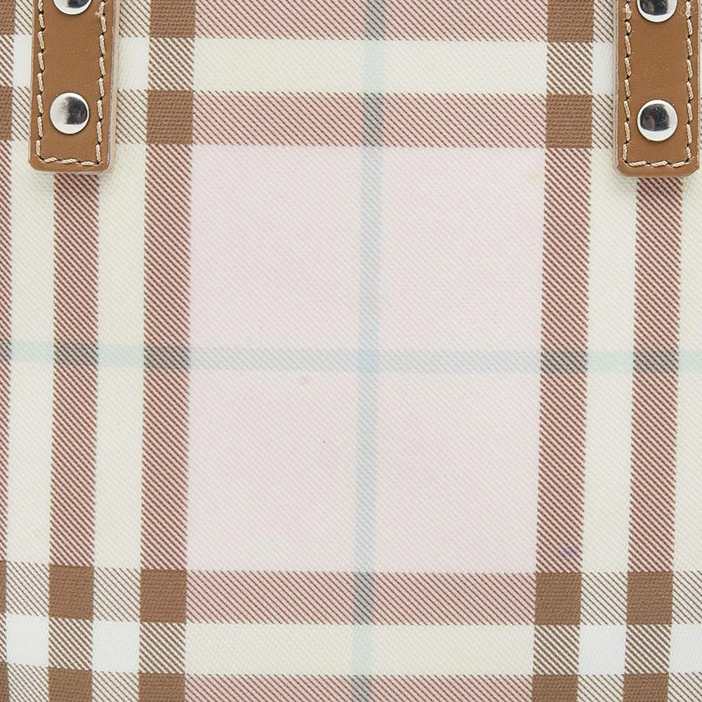 商品[二手商品] Burberry|Burberry Light Pink/Beige Nova Check Coated Canvas And Leather Tote,价格¥1271,第5张图片详细描述