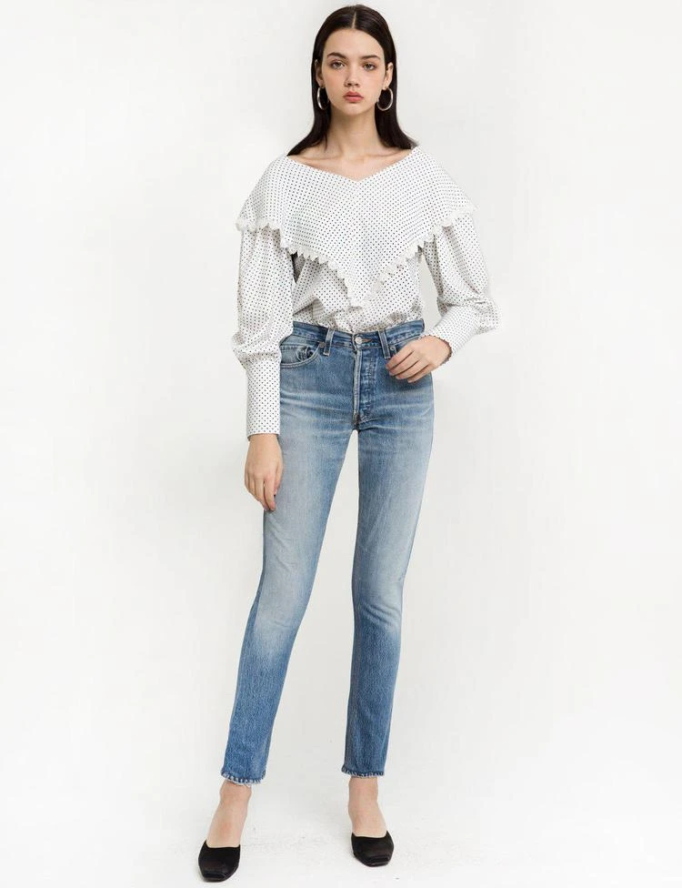 商品Pixie Market|Drew Polka Dot Blouse,价格¥602,第4张图片详细描述