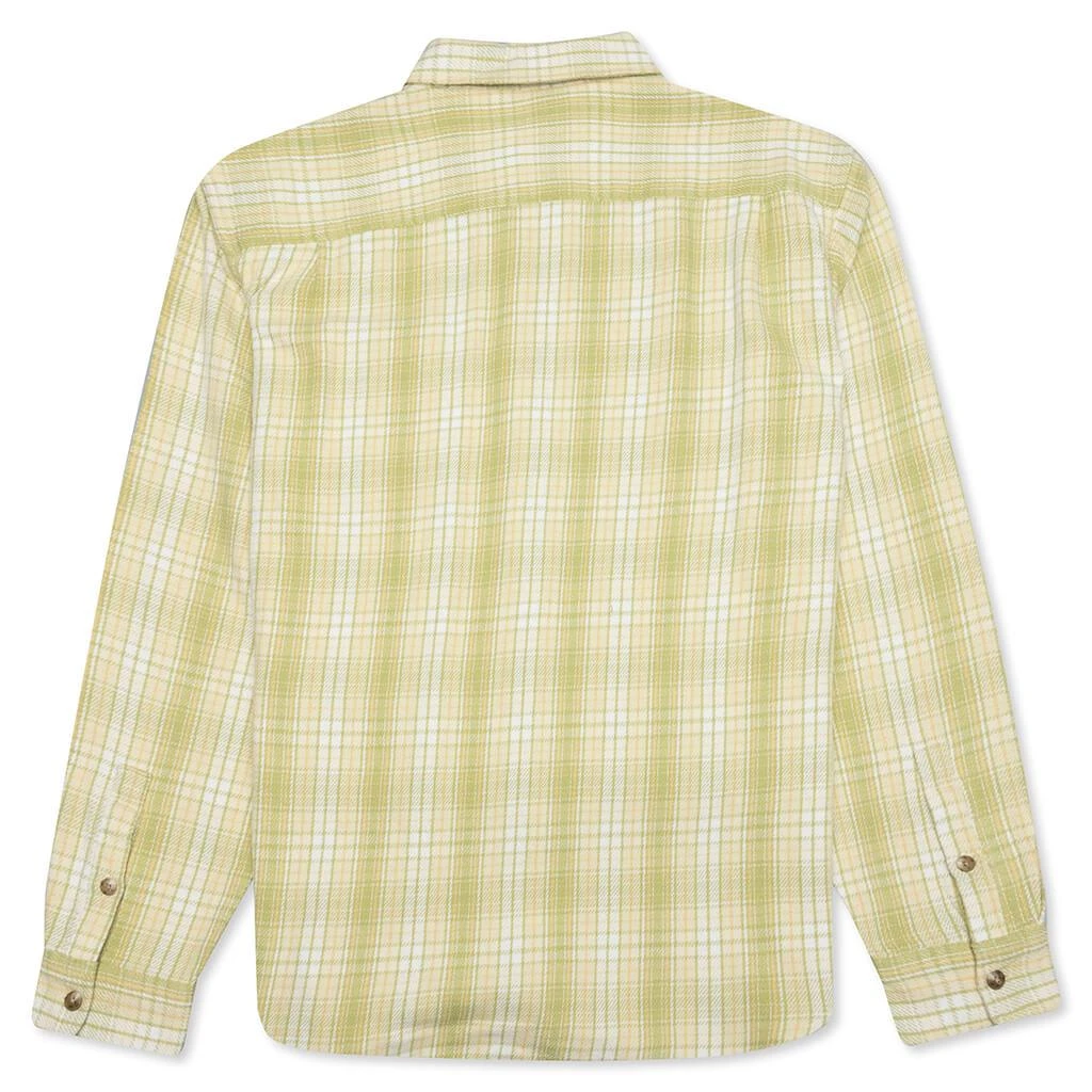 商品STUSSY|Stussy Beach Plaid Shirt - Lime,价格¥1065,第2张图片详细描述