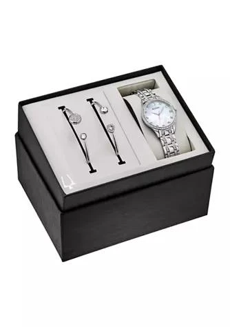 商品Bulova|Womens Crystal Box Watch Set,价格¥2386,第1张图片