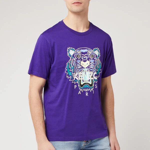 商品Kenzo|KENZO Men's Classic Tiger T-Shirt - Plum Blue,价格¥543,第1张图片