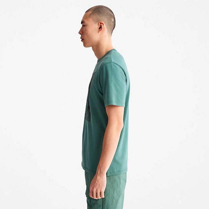 商品Timberland|Mountains-to-Rivers Print T-Shirt for Men in Green,价格¥162,第4张图片详细描述