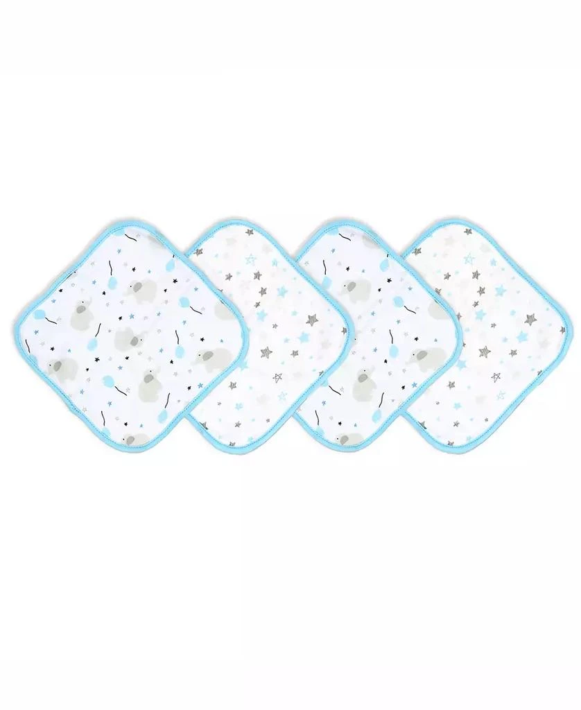 商品Tendertyme|Baby Boys and Baby Girls Elephant and Balloons Hooded Bath Towel and Wash Cloth Set,价格¥261,第5张图片详细描述