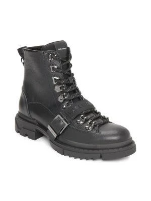 商品Karl Lagerfeld Paris|Belted Leather Hiker Boots,价格¥932,第2�张图片详细描述