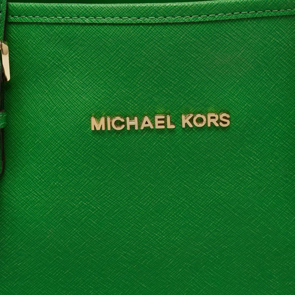 商品[二手商品] Michael Kors|Michael Kors Green Saffiano Leather Large Jet Set Travel Tote,价格¥1046,第5张图片详细描述