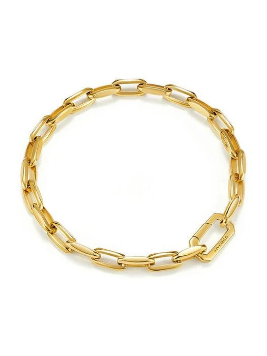 商品hyeres-lor|Name Silver Bold Chain Bracelet Gold HL5B15537Y9,价格¥1860,第1张图片