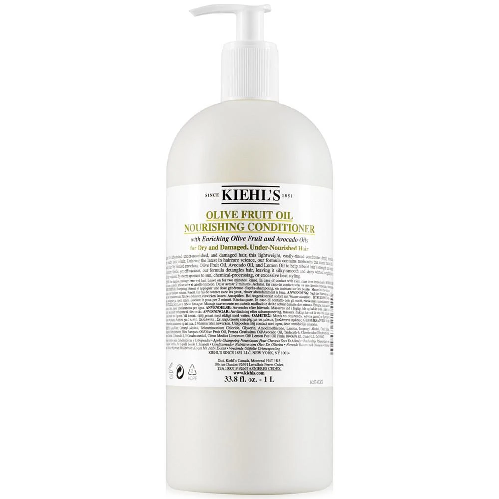 商品Kiehl's|橄榄油滋润护发素 1L,价格¥562,第1张图片