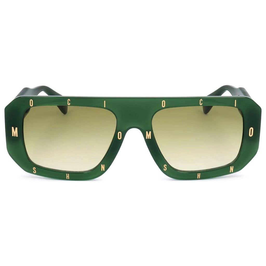 商品Moschino|Moschino Women's Green Rectangular Sunglasses,价格¥452,第2张图片详细描述