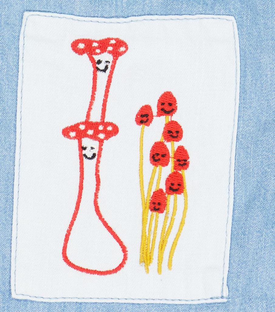 婴儿刺绣牛仔连身衣商品第3张图片规格展示