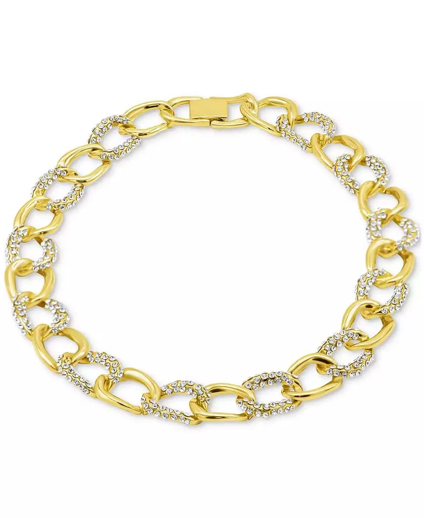 商品ADORNIA|Gold-Tone Crystal Chunky Chain Link 16-1/2" Necklace,价格¥297,第1张图片