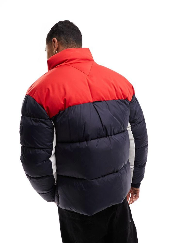 商品Tommy Hilfiger|Tommy Hilfiger new york puffer jacket in rwb colourblock,价格¥1577,第2张图片详细描述