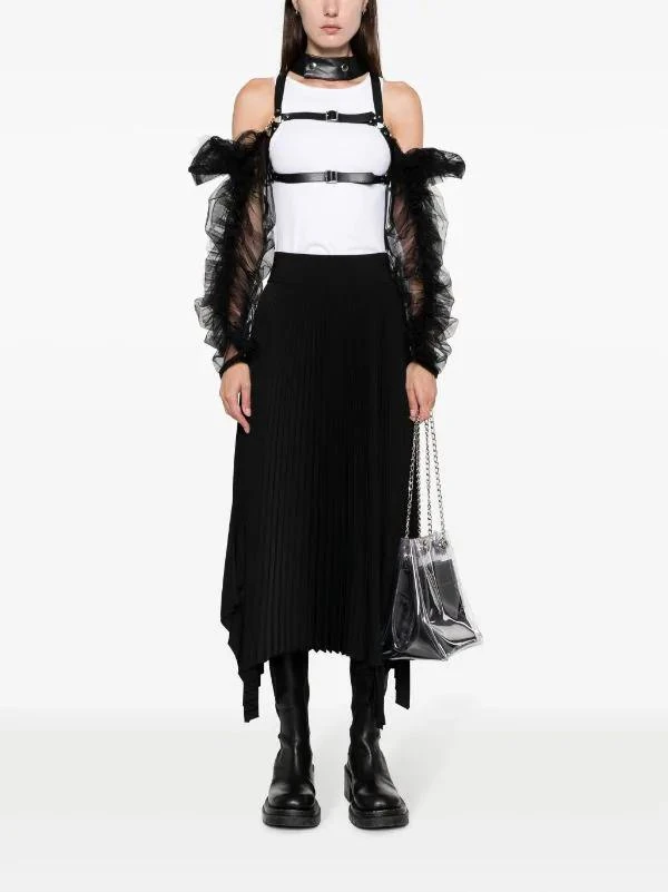 商品COMME DES GARCONS BLACK|COMME DES GARCONS NOIR WOMEN CHIFFON HARNESS VEST,价格¥4937,第3张图片详细描述
