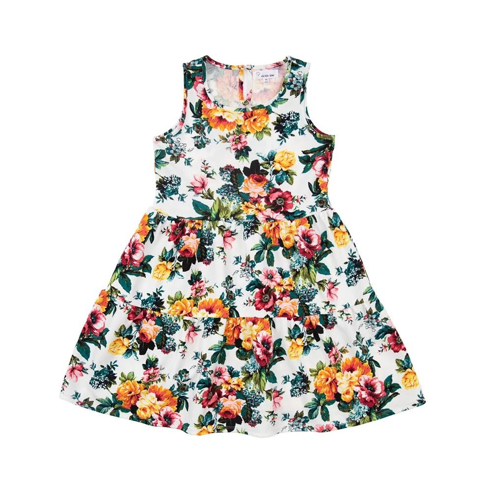 商品Emerald Sundae|Big Girls 2 Piece Tank Dress with Denim Vest Set,价格¥254,第4张图片详细描述