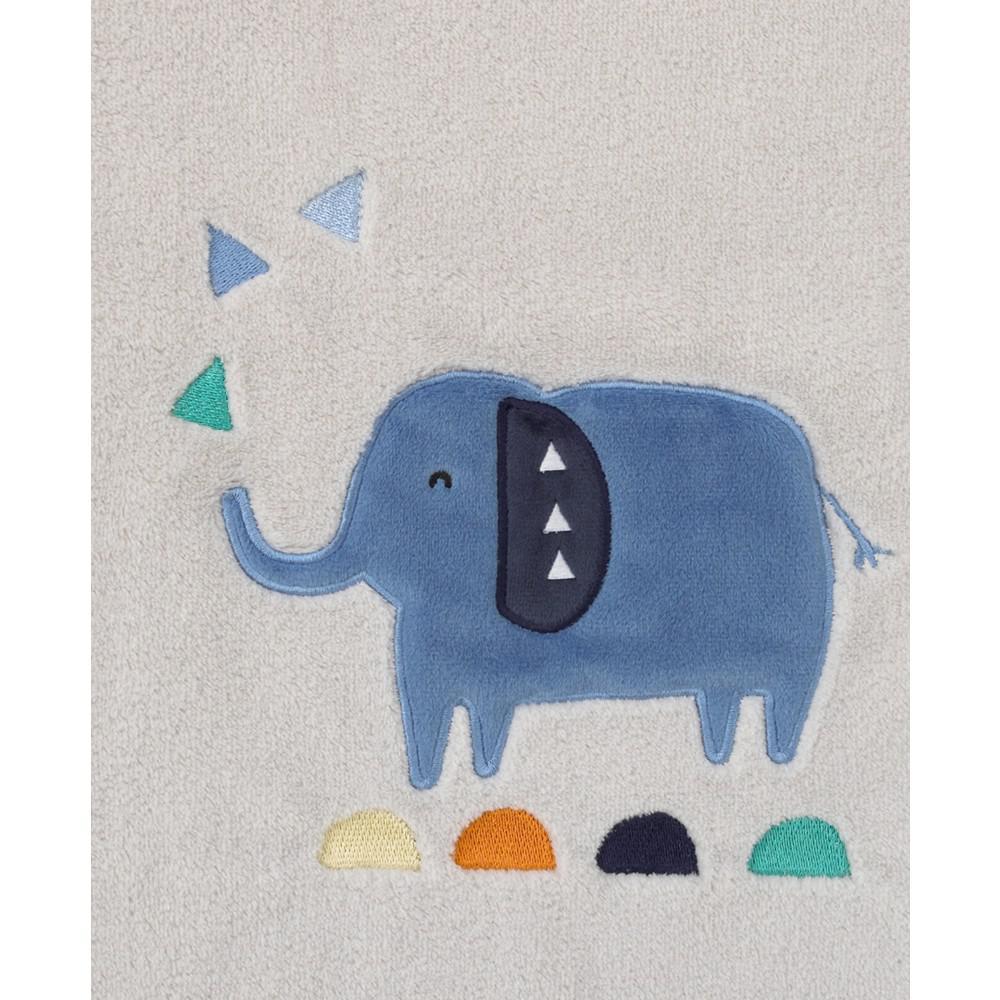 商品Macy's|Modern Jungle Pals Super Soft Elephant Baby Blanket,价格¥324,第4张图片详细描述