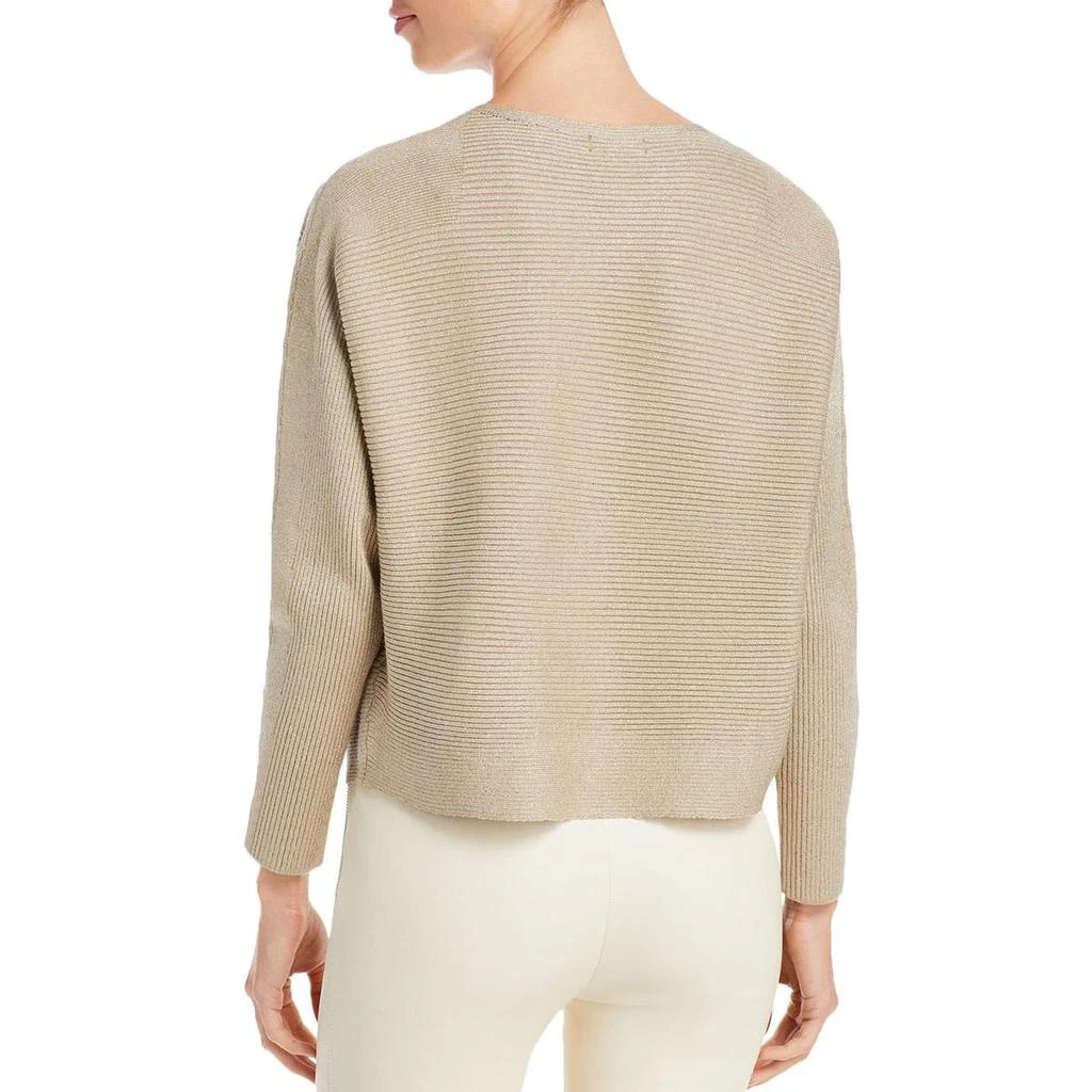 商品Tahari|T Tahari Womens Metallic Ribbed Knit Pullover Sweater,价格¥146,第2张图片详细描述