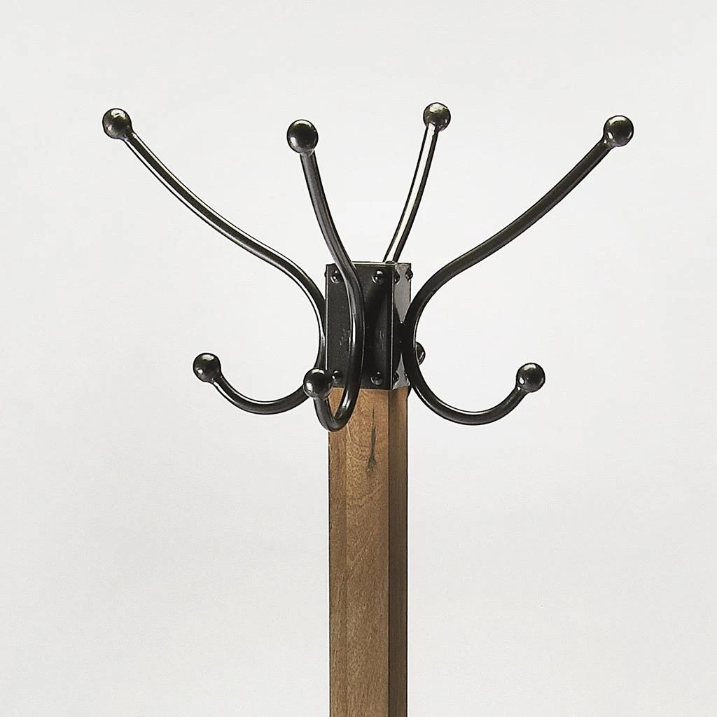 商品Homezia|Logan Square Rustic Brown Coat Rack Tree,价格¥3435,第5张图片详细描述