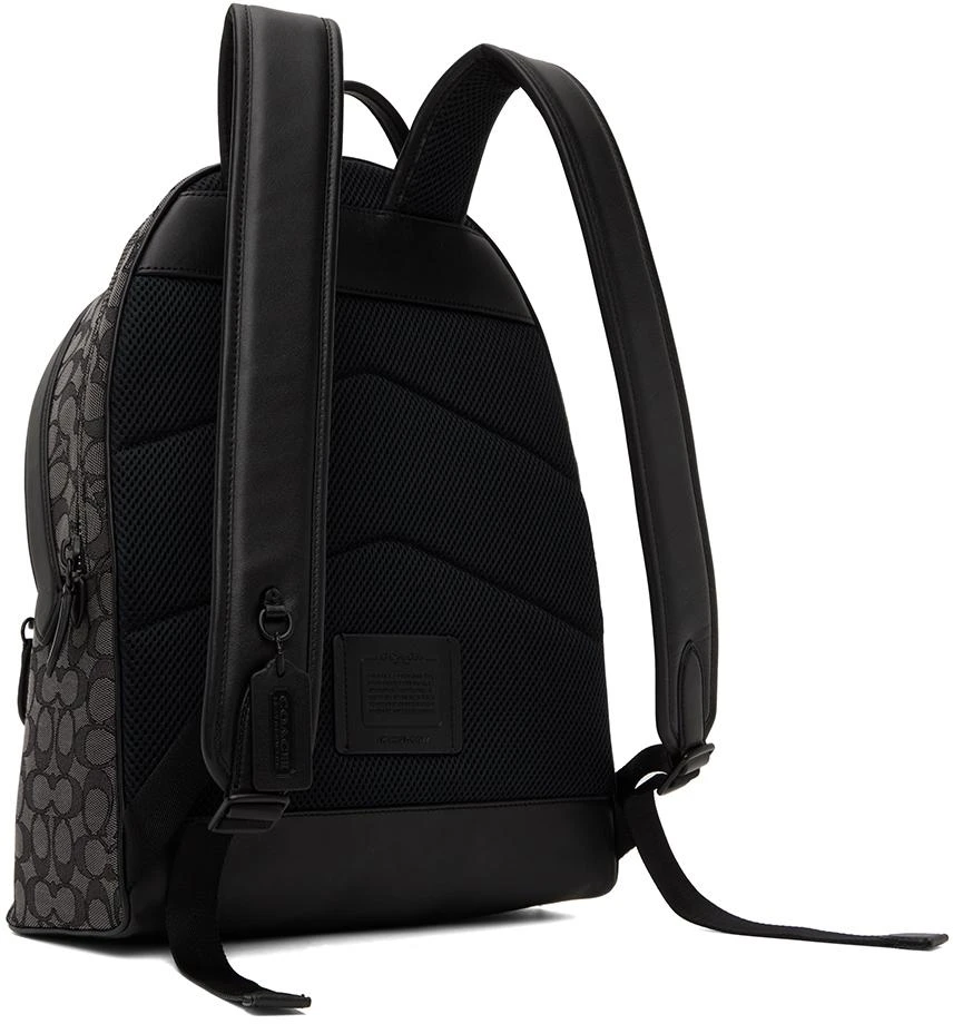 商品Coach|Black & Gray Charter Backpack,价格¥2127,第3张图片详细描述