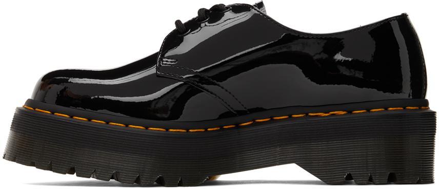 商品Dr. Martens|Black Patent 1461 Quad Platform Derbys,价格¥1057,第5张图片详细描述