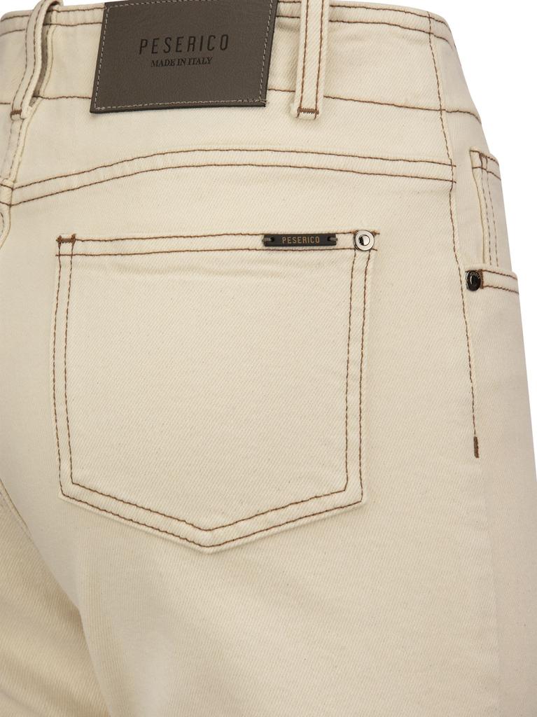 Peserico Washed Stretch Cotton Denim Crop Jeans商品第4张图片规格展示