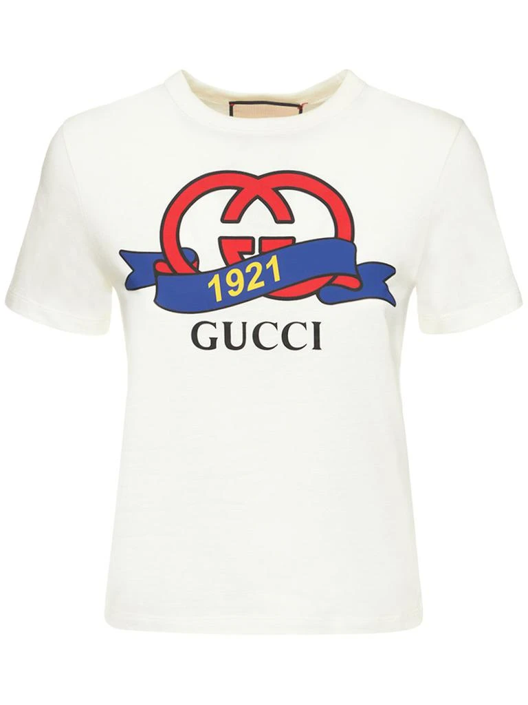 商品Gucci|Cotton Jersey T-shirt,价格¥4542,第1张图片