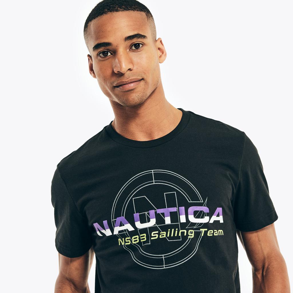 Nautica Mens Sustainably Crafted Sailing Team Graphic T-Shirt商品第1张图片规格展示