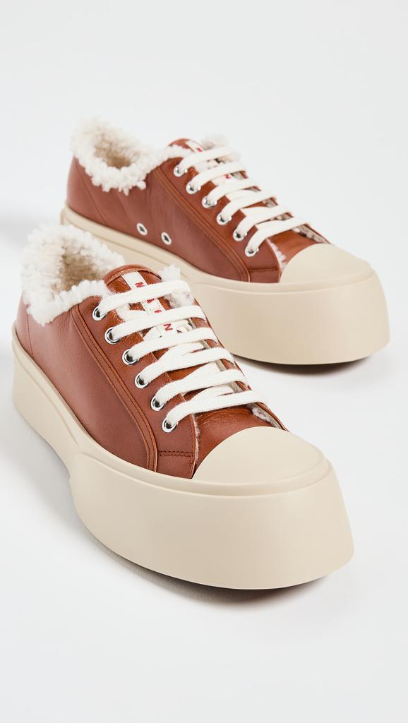 商品Marni|Marni Lace Pablo Shearling Sneakers,价格¥6698,第6张图片详细描述