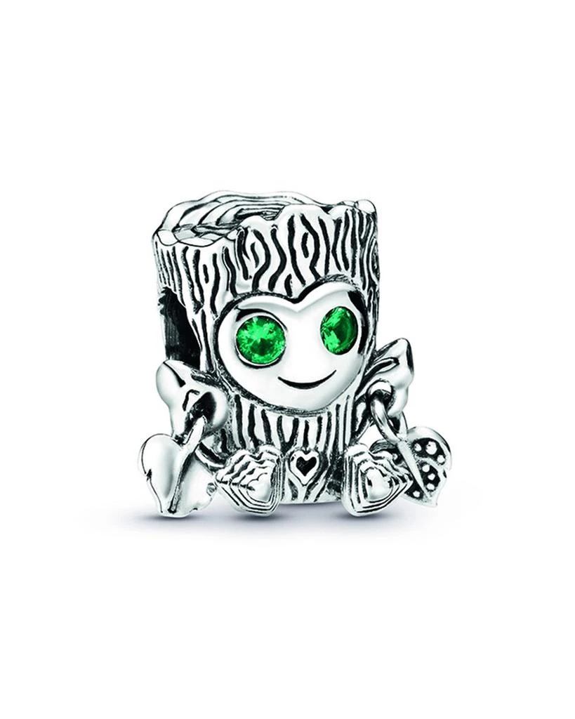商品PANDORA|Pandora Moments Silver Crystal Tree Stump Charm,价格¥213,第1张图片