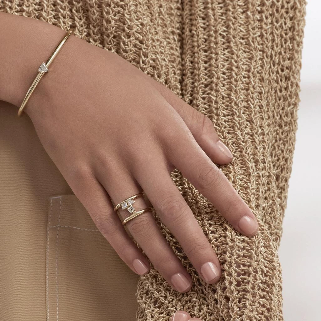 商品AME|Âme Trio 18K Yellow Gold, Lab-Grown Diamond 0.78ct. tw. Double Band Ring Sz. 6.5,价格¥18810,第2张图片详细描述
