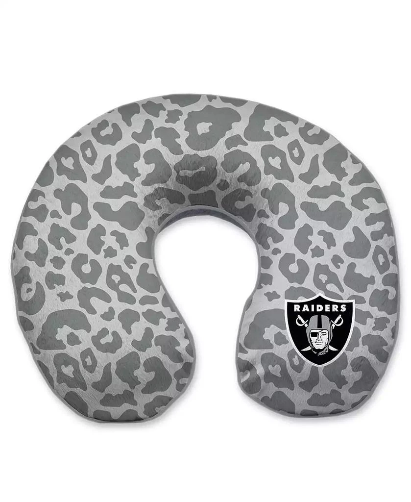 商品Pegasus Home Fashions|Las Vegas Raiders Cheetah Print Memory Foam Travel Pillow,价格¥223,第1张图片
