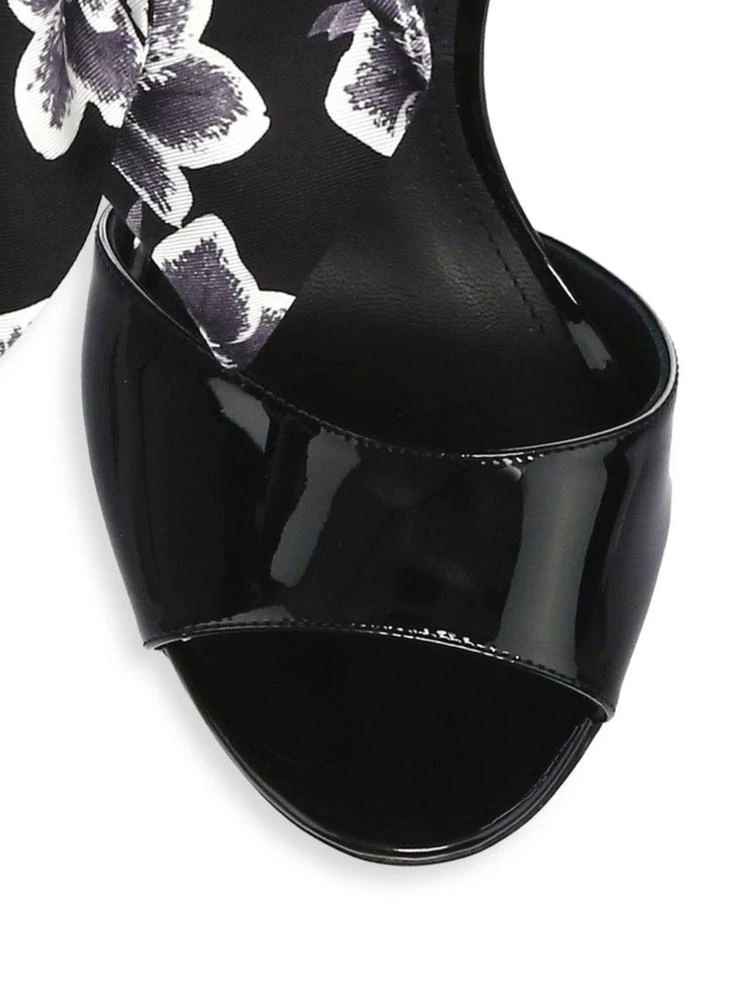 商品Salvatore Ferragamo|Ribbon Patent Leather Ankle Strap Sandals,价格¥2666,第3张图片详细描述