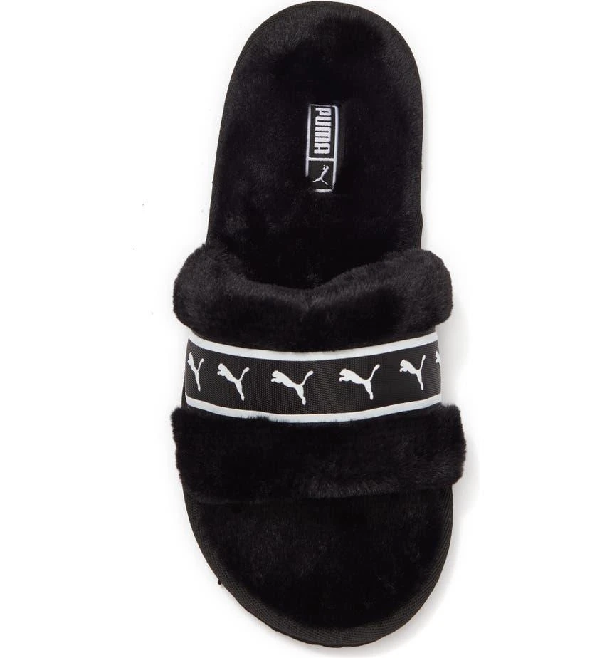 商品Puma|Fluff Remix Faux Fur Slide Sandal,价格¥156,第4张图片详细描述