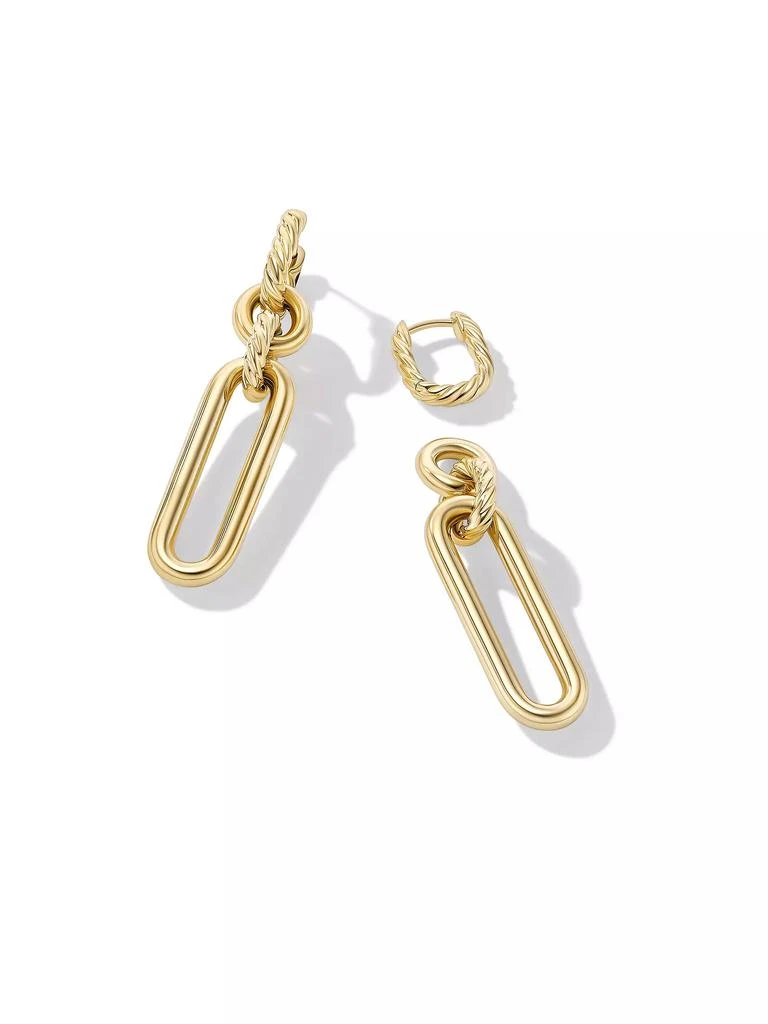 商品David Yurman|Lexington Double Link Drop Earrings in 18K Yellow Gold, 53.5MM,价格¥28845,第3张图片详细描述