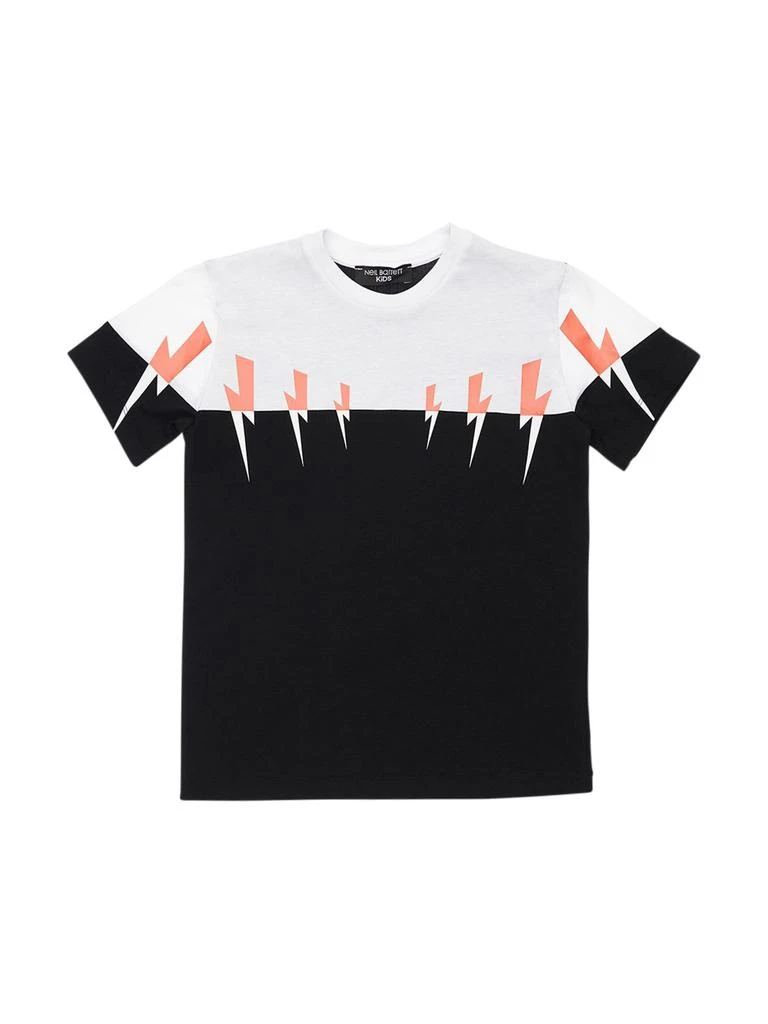 商品Neil Barrett|Thunder Color Block Jersey T-shirt,价格¥445,第1张图片