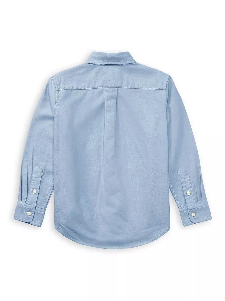 商品Ralph Lauren|小童 & 男童棉质牛津运动衬衫,价格¥406,第3张图片详细描述