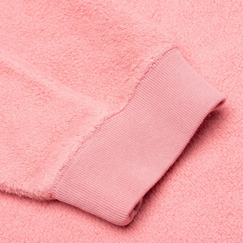 Brain Dead Reverse Fleece Crewneck Sweatshirt - Pink商品第4张图片规格展示