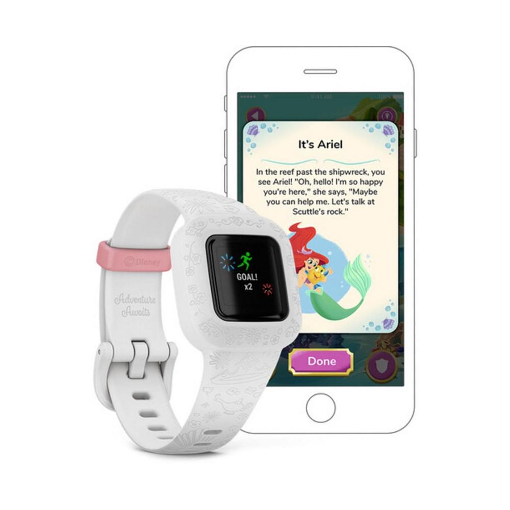 Unisex Vívofit Jr. 3 Disney Princess White Silicone Strap Smart Watch 130-175mm商品第4张图片规格展示