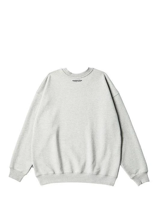 商品Exercise|Dumbbell Cat Sweatshirt (Gray),价格¥645,第4张图片详细描述