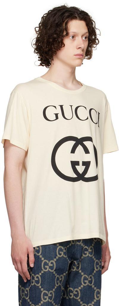 商品Gucci|Off-White Cotton T-Shirt,价格¥3794,第4张图片详细描述