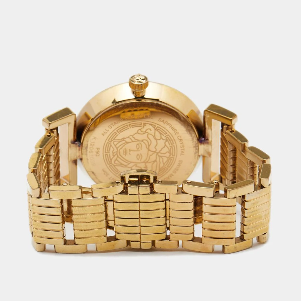 Versace Silver Rose Gold Plated Stainless Steel Vanity P5Q Women's Wristwatch 35 mm 商品