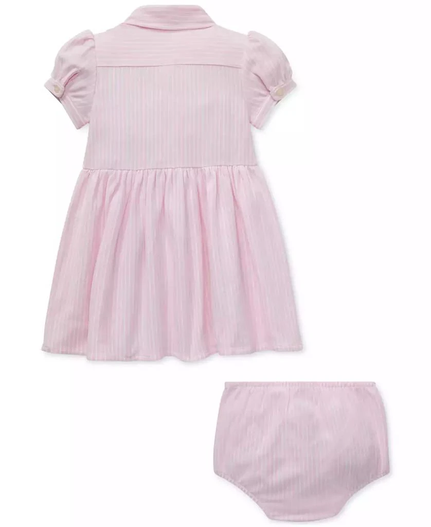 商品Ralph Lauren|Baby Girls Striped Knit Oxford Dress,价格¥283,第2张图片详细描述