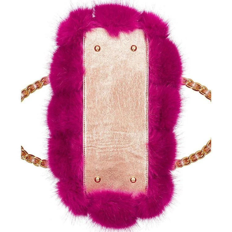 商品Betsey Johnson|Lux Faux-Fur Medium Satchel with Chain Strap,价格¥703,第4张图片详细描述