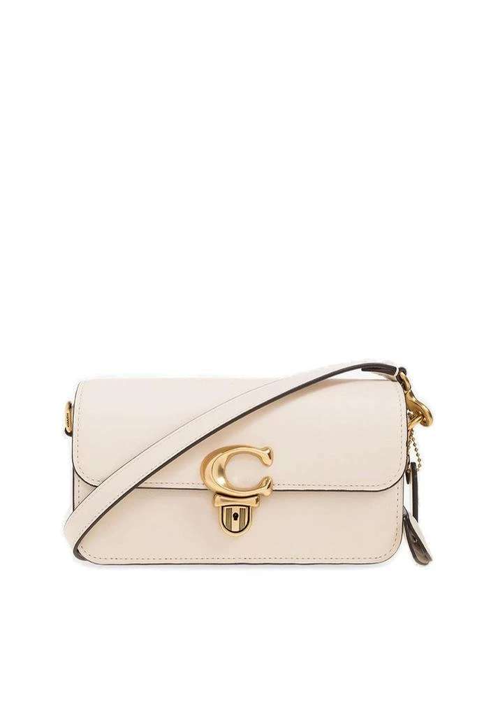 商品Coach|Coach Studio Logo Plaque Baguette Shoulder Bag,价格¥1914,第1张图片