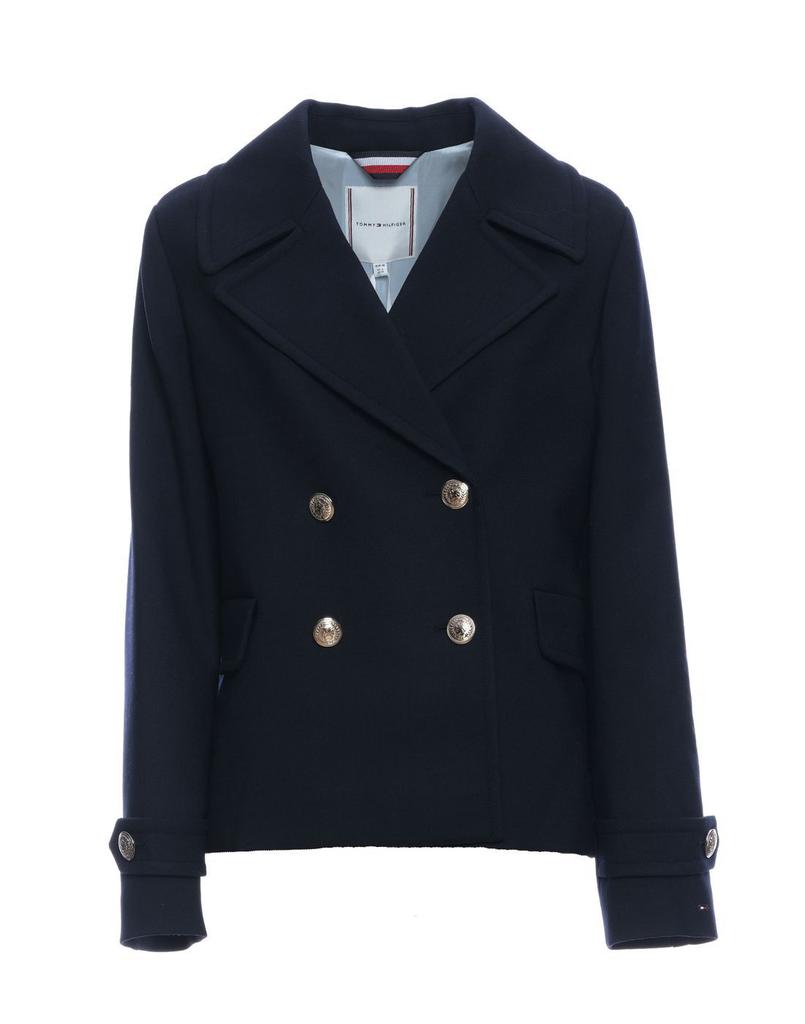 Tommy Hilfiger Womens Blue Coat商品第1张图片规格展示