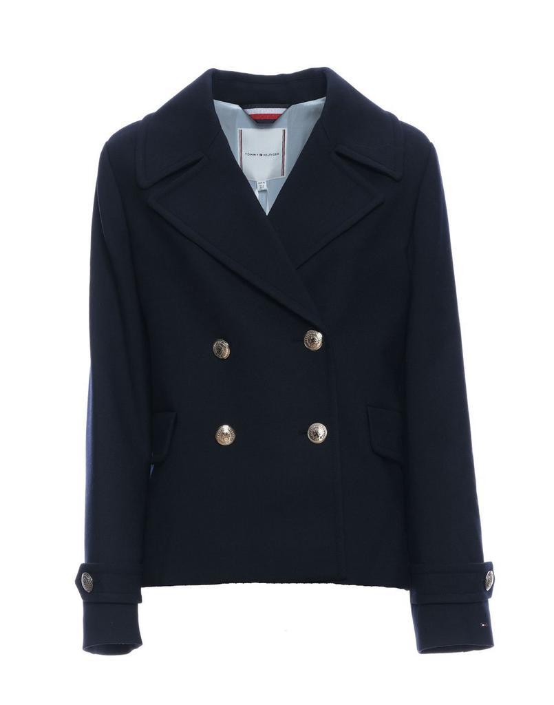 商品Tommy Hilfiger|Tommy Hilfiger Womens Blue Coat,价格¥3148,第1张图片