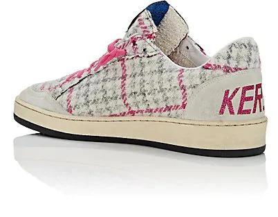 商品Golden Goose|Women's Ball Checked Tweed Sneakers,价格¥2372,第3张图片详细描述