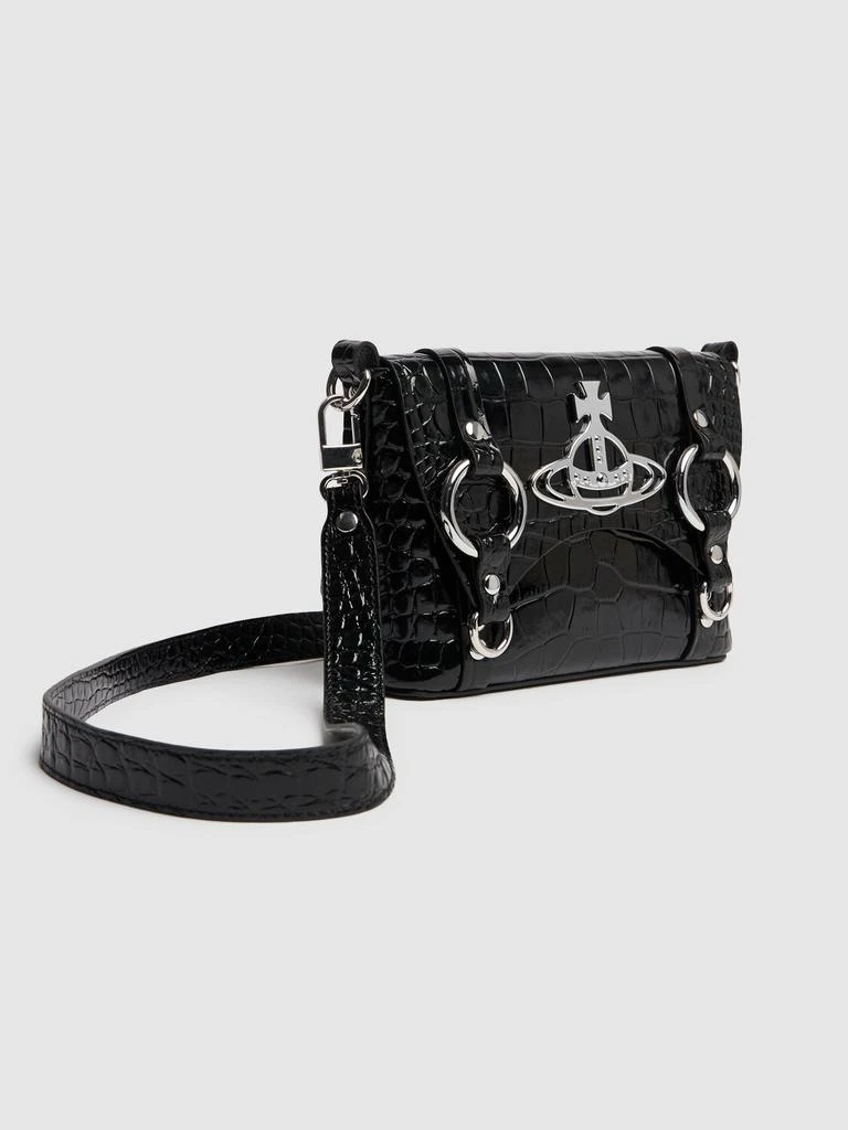 商品Vivienne Westwood|Kim Croc Embossed Leather Crossbody Bag,价格¥5540,第2张图片详细描述