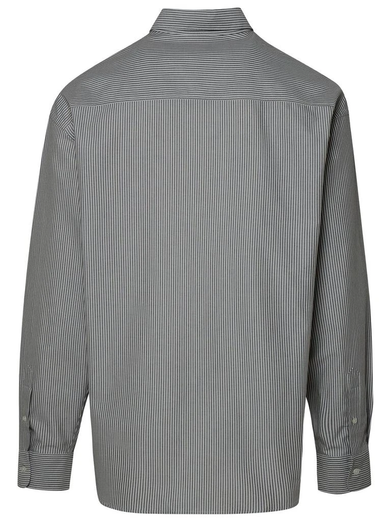 商品AMI|AMI Paris Logo Embroidered Stripe Detailed Shirt,价格¥1737,第2张图片详细描述