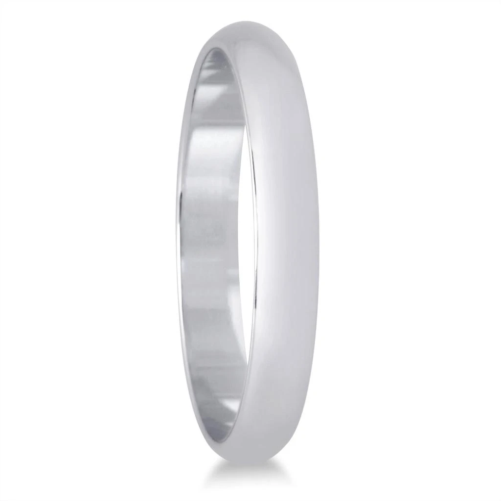 商品SSELECTS|2Mm Domed Comfort Fit Wedding Band In 10K White Gold,价格¥1310,第2张图片详细描述